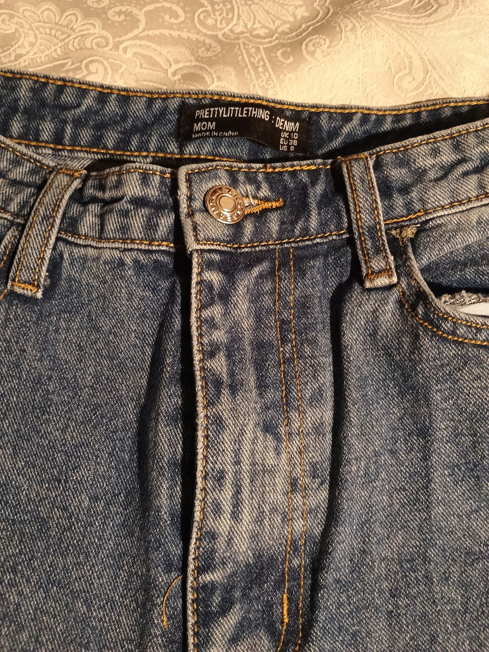 PrettyLittleThing Men's Mom Denim Jeans - Light Blue